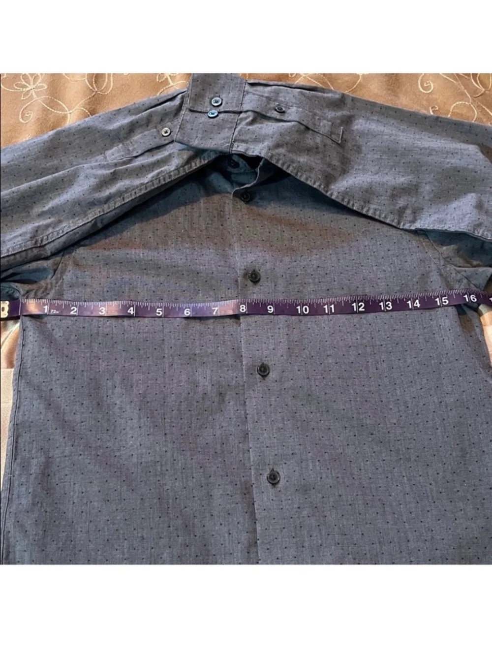 Calvin Klein Boys Gray Button-Up Dress Shirt - Long Sleeve Size 12